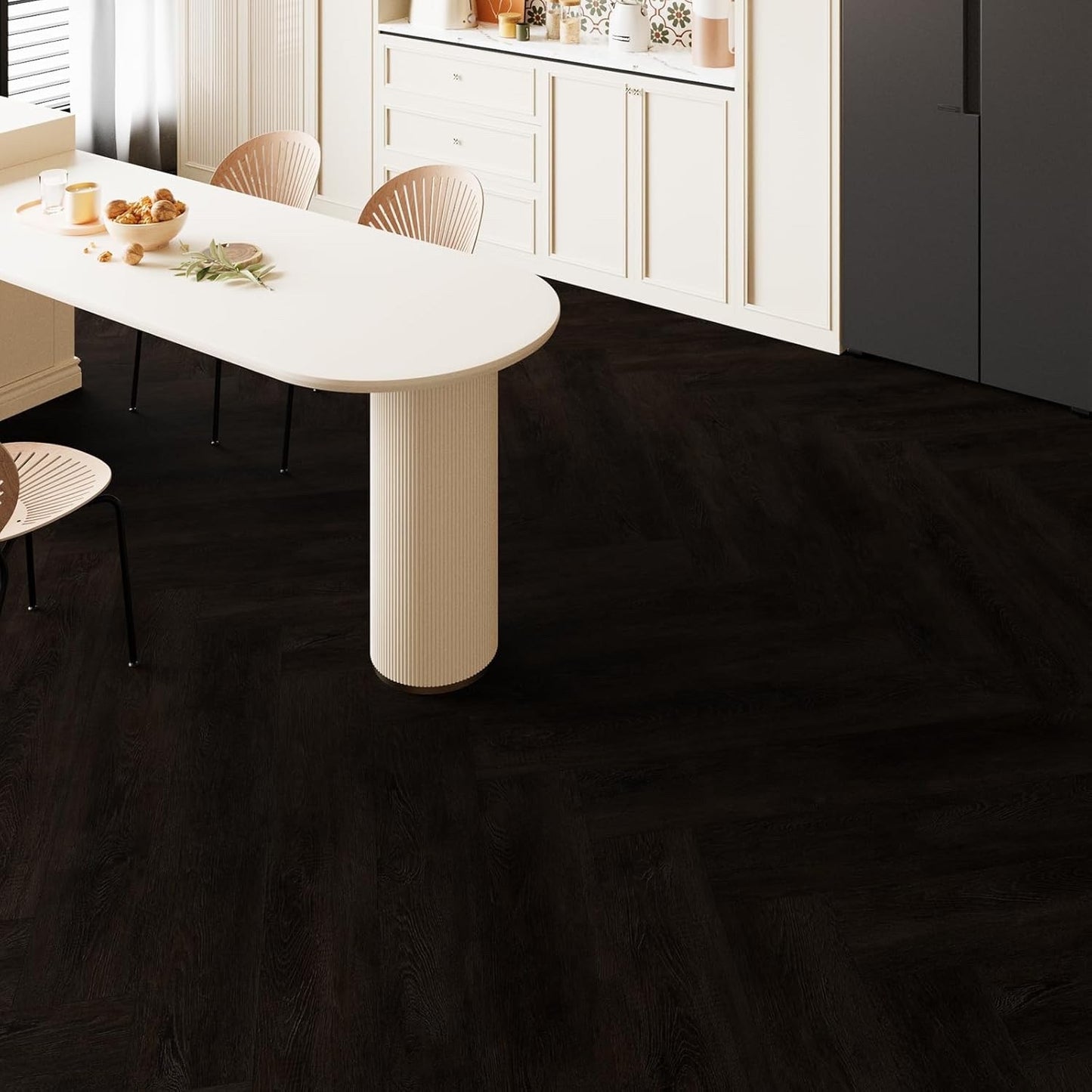 Peel Stick Vinyl Floor Tiles 36pc Dark Poplar 2.0mm Waterproof 5.02sqm Pack