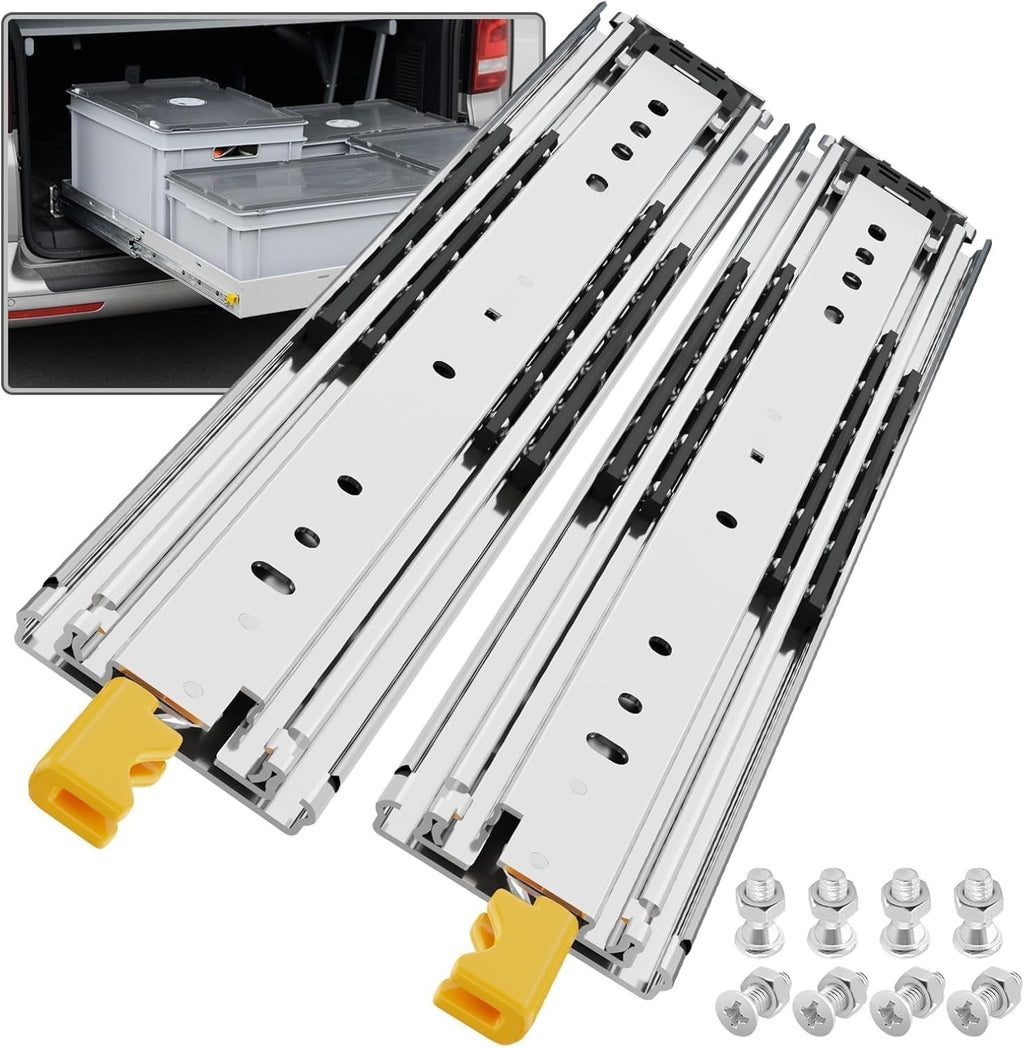 Extra Heavy Duty Drawer Runners Locking Full Extension 220kg