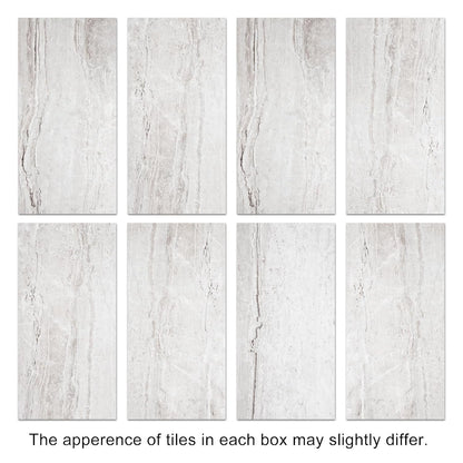 Self Adhesive Vinyl Floor Tiles Stone Effect Natural Travertine 12 Pack 2.23m²