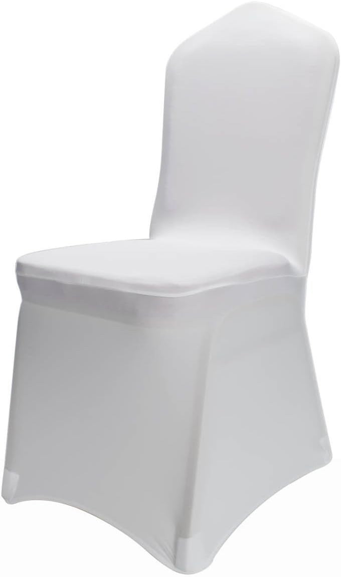 50 White Lycra Spandex Chair Covers Stretch Wedding Party Banquet Event Decor