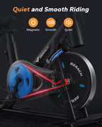 Indoor Exercise Bike Stationary Cycling Trainer LED Display Quiet Home Gym 300lb