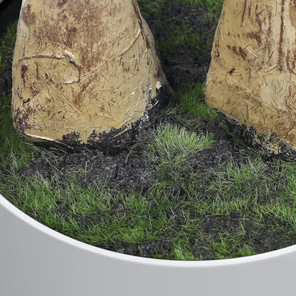 Artificial Olive Tree Plant 5FT 150cm Faux Lifelike Indoor Outdoor White Pot