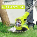 21V Cordless Strimmer Grass Trimmer Metal Blade Lawn Edger 15cm Cut Tool