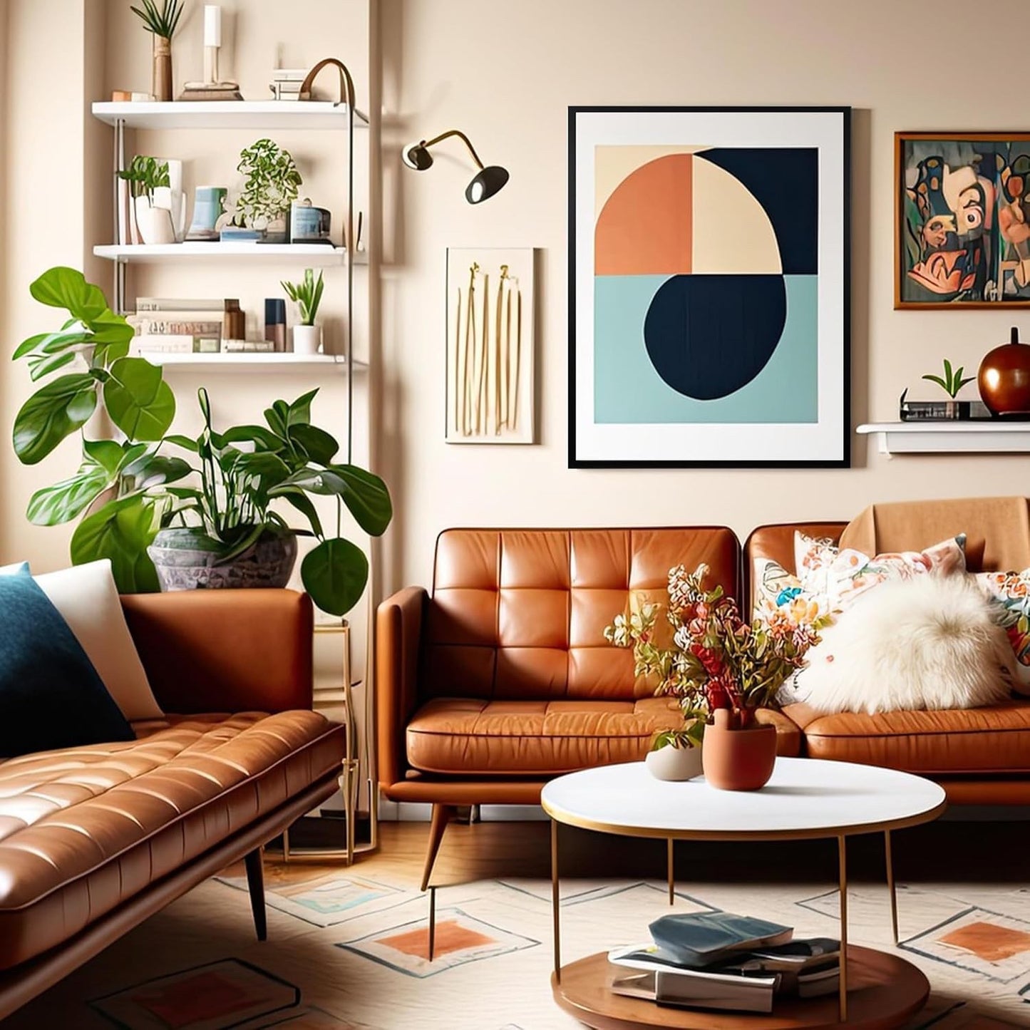 2 Pack 50x70cm Picture Frames Black Poster Frame Wall Mount Wooden Photo