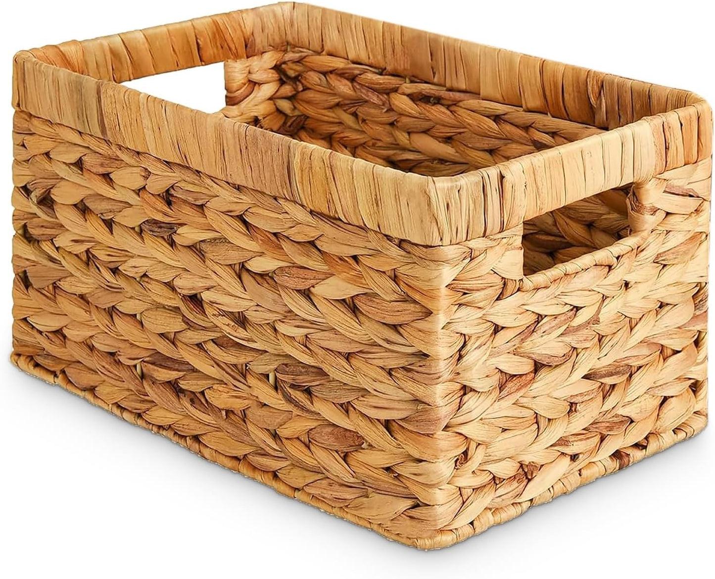 Wicker Basket Storage Large Water Hyacinth Woven Toy Bathroom Nursery Hamper
