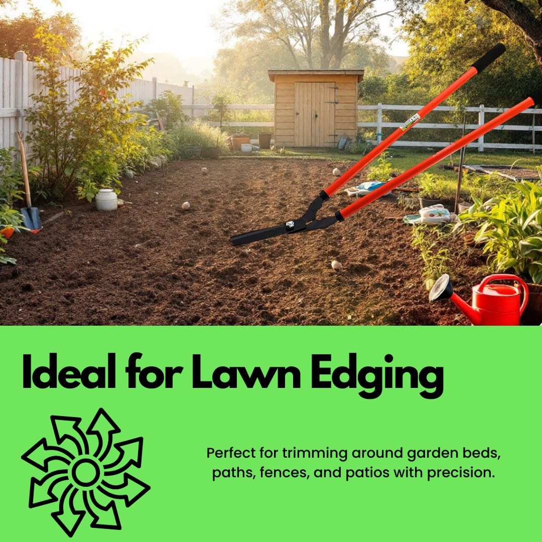 36 Inch Lawn Shears Long Handle Grass Hedge Trimmer Heavy Duty Garden Scissors