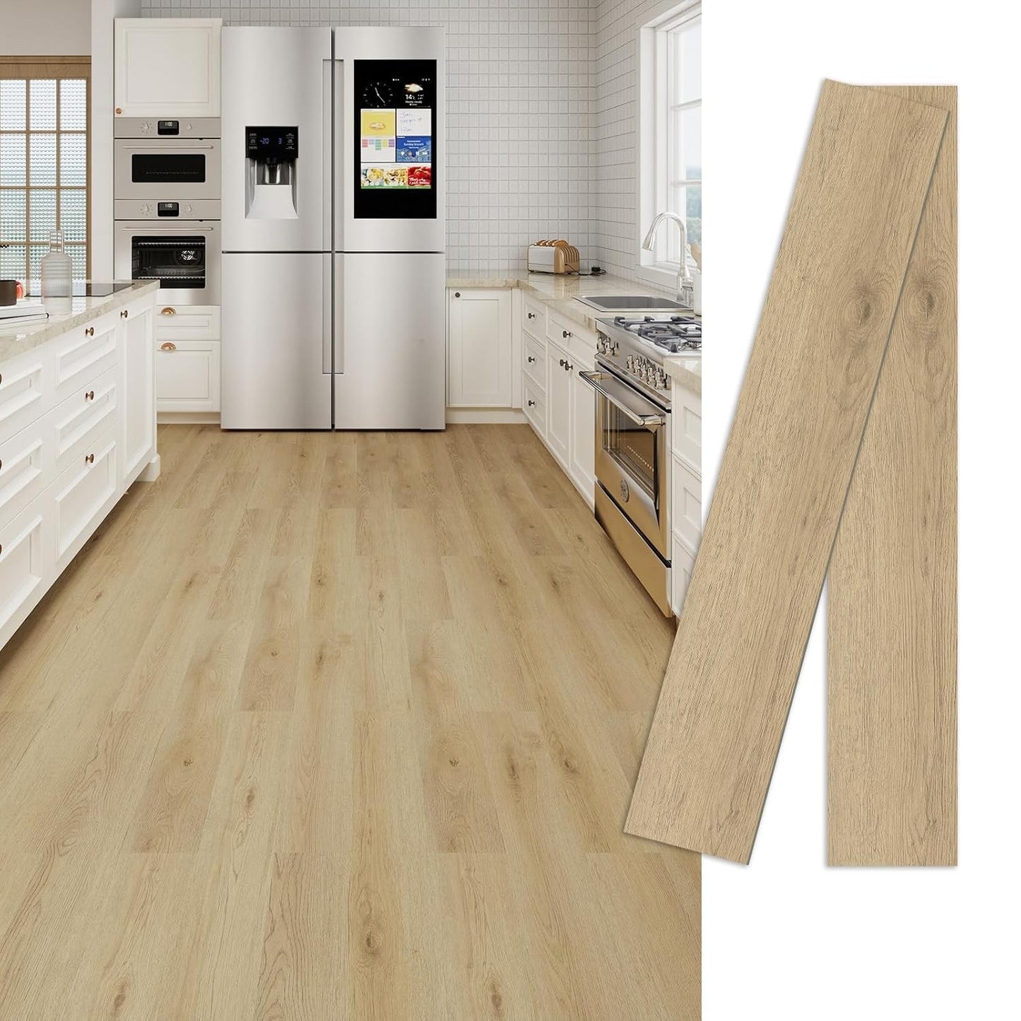 Vinyl Floor Planks Self Adhesive 36 Pack 5sqm Waterproof Wood Effect Tiles Home