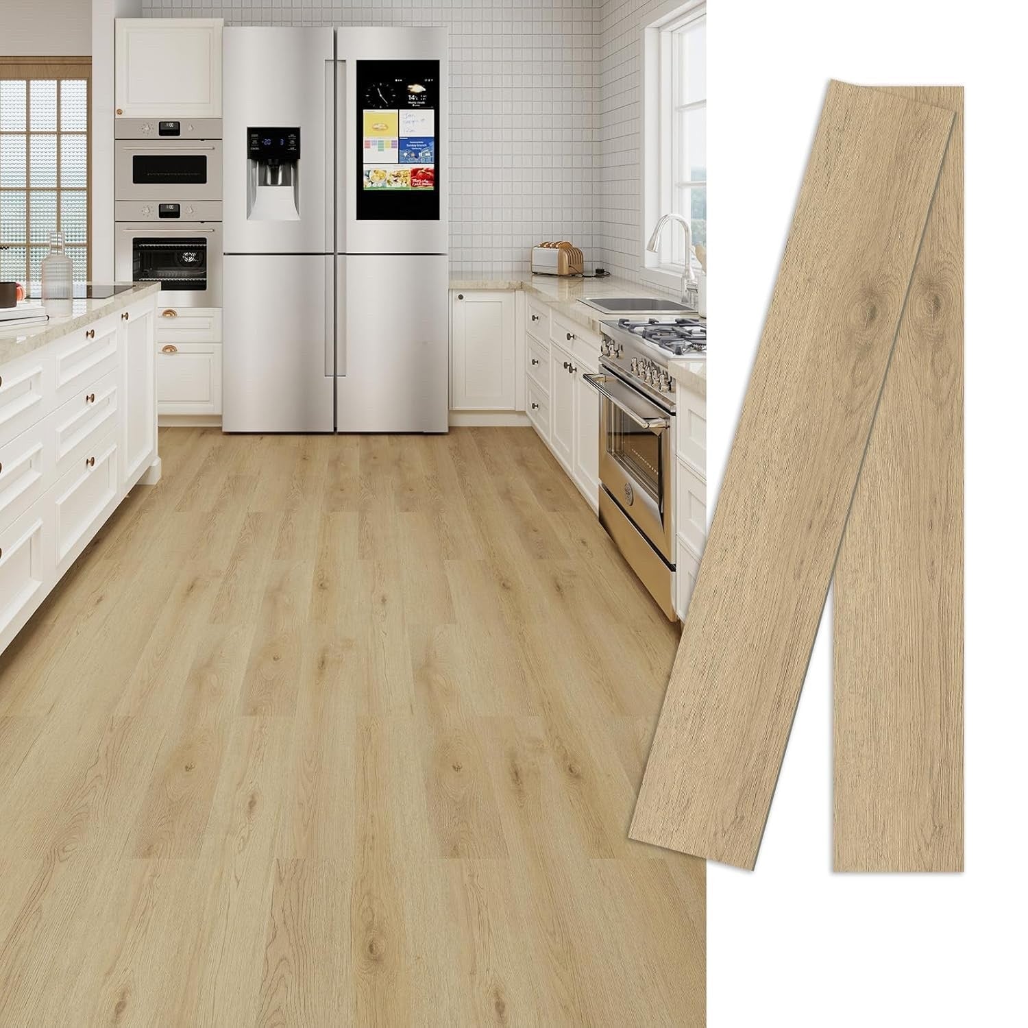 Vinyl Floor Planks Self Adhesive 36 Pack 5sqm Waterproof Wood Effect Tiles Home
