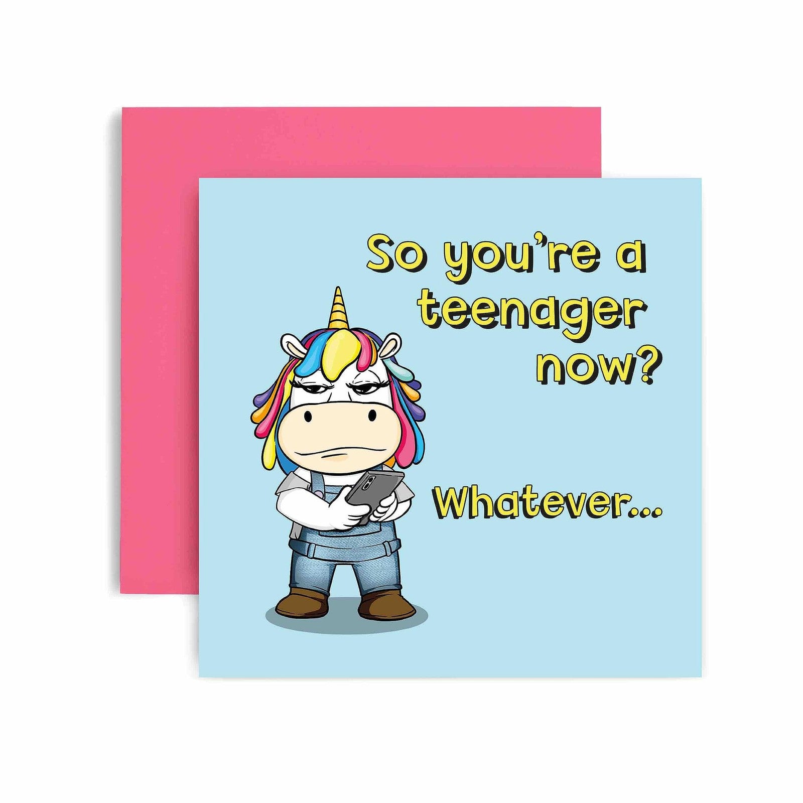 Huxters Teenager 13th Birthday Card – Teenage Girls Sister Daughter