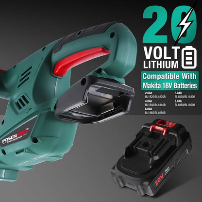Cordless Hedge Trimmer Cutter 20V 45cm Dual Blade 2.0Ah Battery Garden 14mm