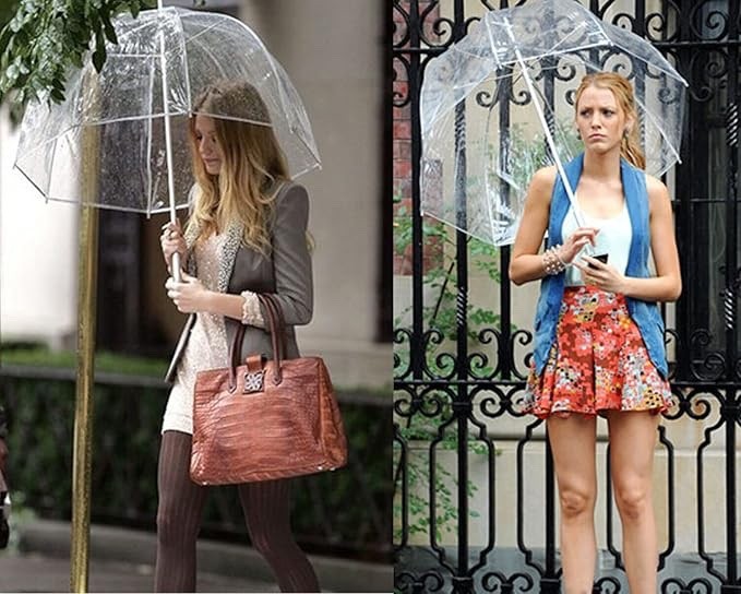 GadgetKing 4 Pack Clear Dome Umbrellas Transparent Bubble Rain Wedding Brolly