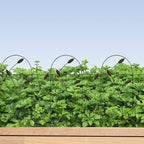 10 Panel Metal Garden Fence 82x50cm No Dig Rustproof Wrought Iron Border