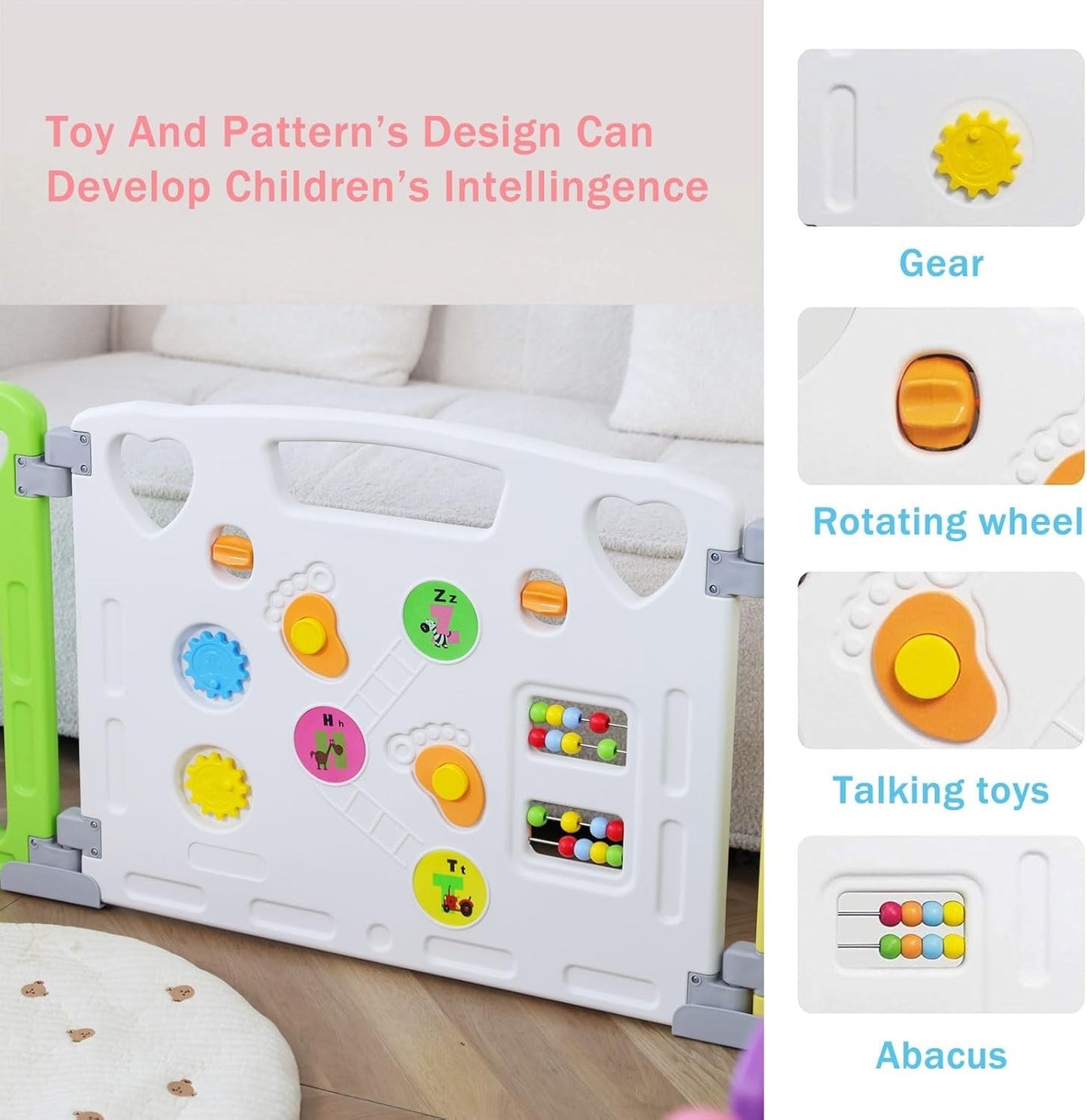 Baby Playpen Kids Activity Centre Safety Yard Indoor Outdoor 14 Panel Pen Set