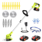 21V Cordless Strimmer Grass Trimmer Metal Blade Lawn Edger 15cm Cut Tool