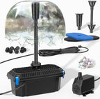 Koi Pond Filter Box with Pump 2400L/H 40W Garden Fish Pond System