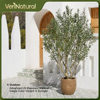 VeriNatural 240cm Artificial Olive Tree Large Faux Plant Indoor Outdoor
