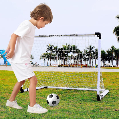 Kids Football Goal Foldable Soccer Net Portable Garden Indoor Outdoor 115cm