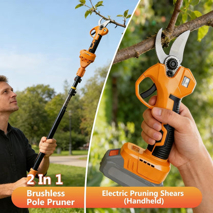 Electric Secateurs Pruning Shears Telescopic Pole for Makita 18V 50mm No Battery
