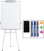 Magnetic Whiteboard Stand 90x60cm Portable Tripod Flipchart Easel White