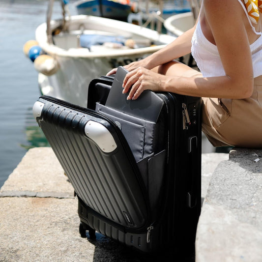 Carry On Suitcase Luggage 20 Inch Expandable Hardside TSA Lock Wheels Black
