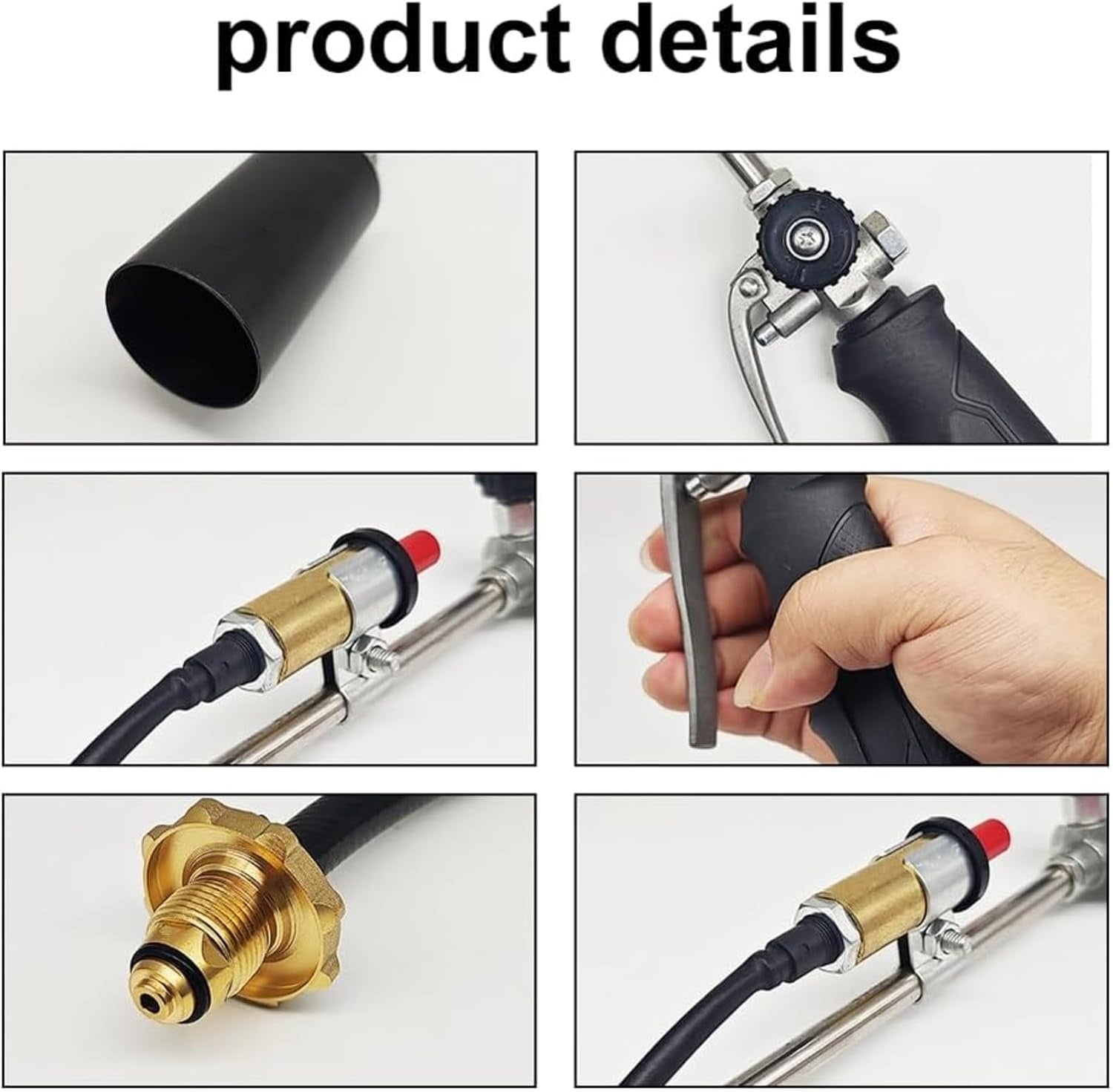 Gas Blow Torch Burner Portable LPG Propane Weed Burner Roofing Heating Torch Kit