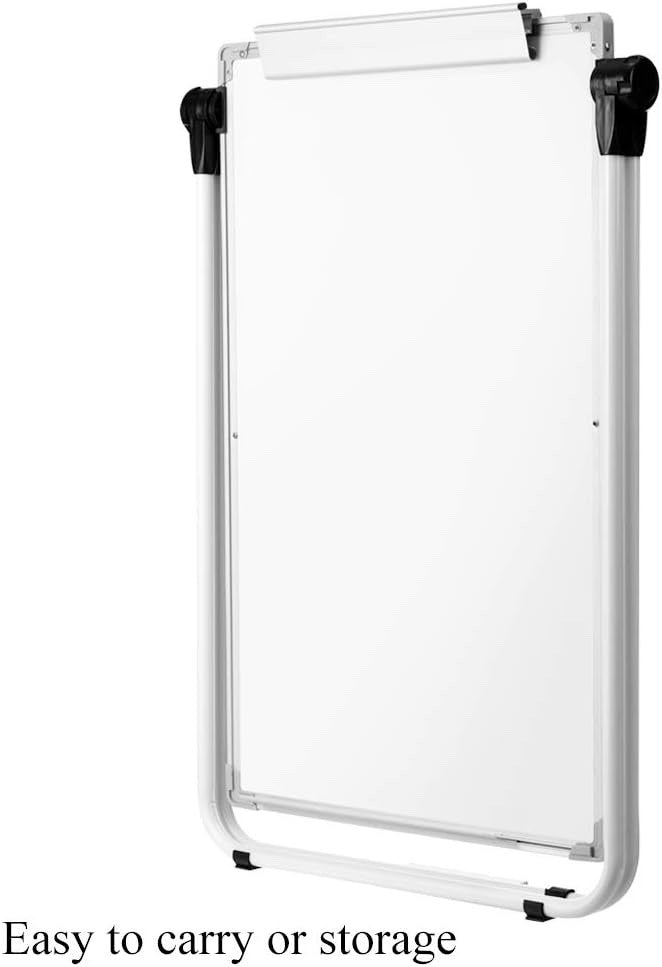 Magnetic Whiteboard Stand 90x60cm Double Sided Height Adjustable Easel White