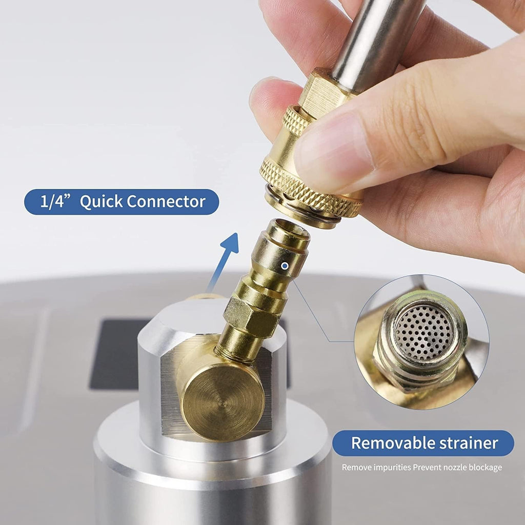 13" Heavy Duty Pressure Washer Surface Cleaner for Deck Driveway 4000PSI