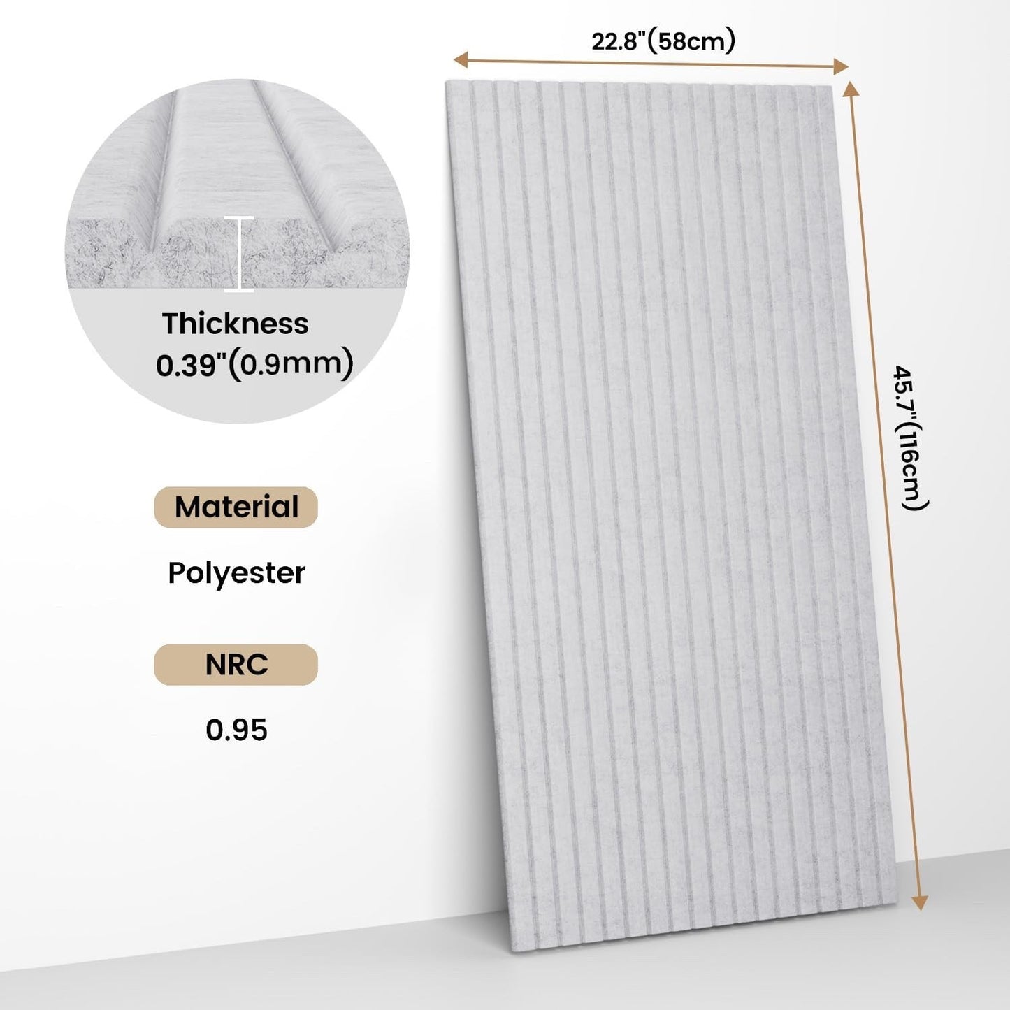 Acoustic Soundproof Wall Panels Self Adhesive 3D Sound Absorbing Black 4 Pack