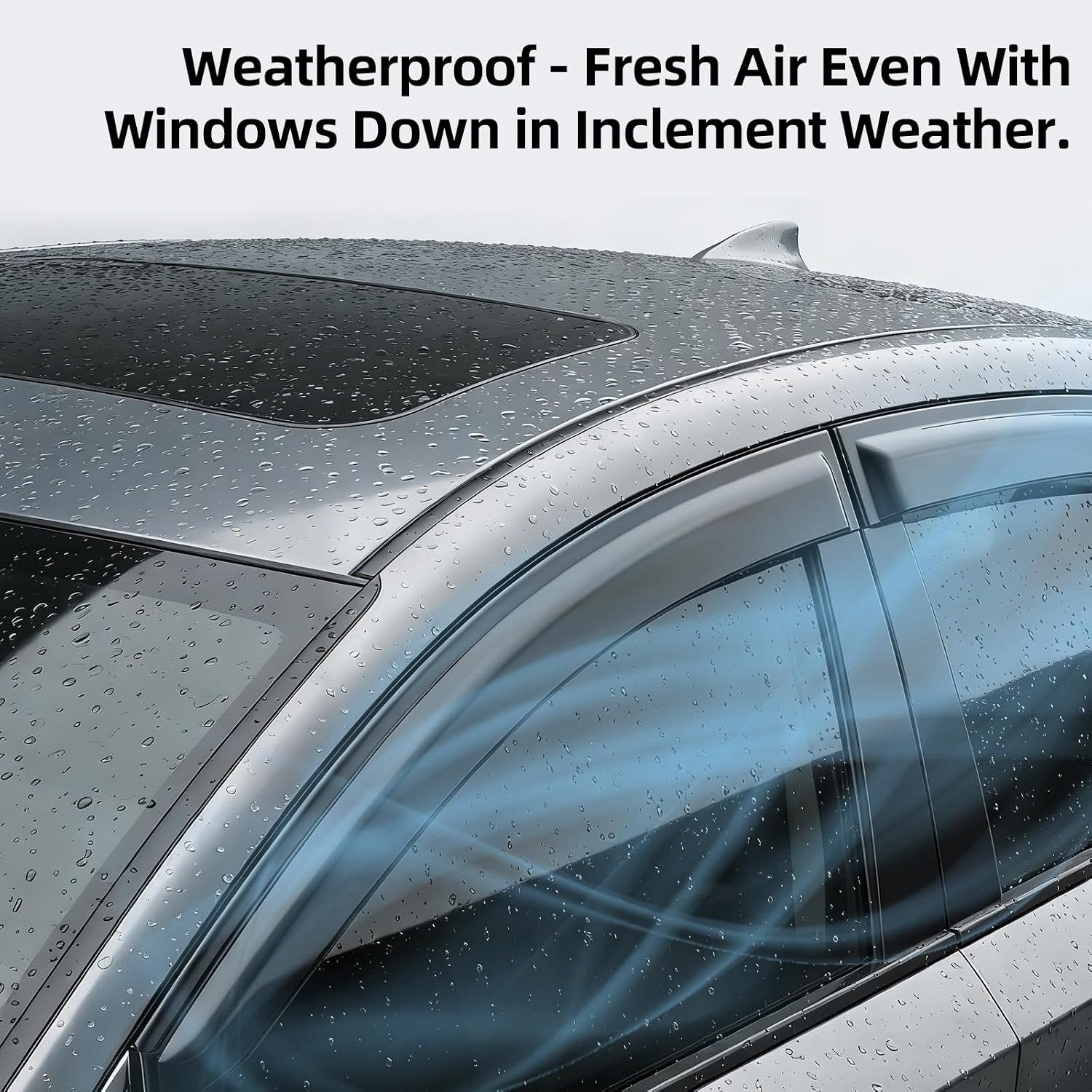 Wind Deflectors Volkswagen Polo MK6 4PCS 2017-2021 Window Rain Guards Side Door