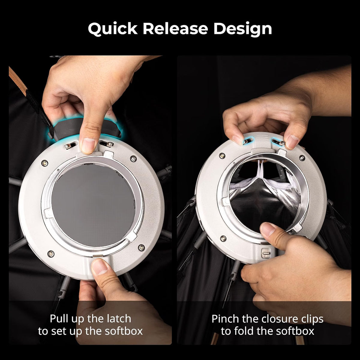 Softbox Octagonal 65cm Quick Release Bowens Mount Diffuser Grid Carry Bag COB