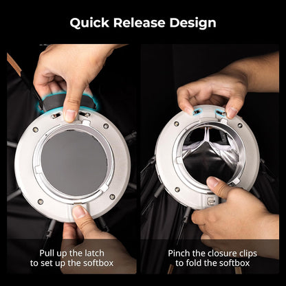 Softbox Octagonal 65cm Quick Release Bowens Mount Diffuser Grid Carry Bag COB