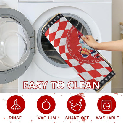 Buffalo Plaid Christmas Door Mat 80x120cm Non Slip Dirt Trapper Rug Indoor