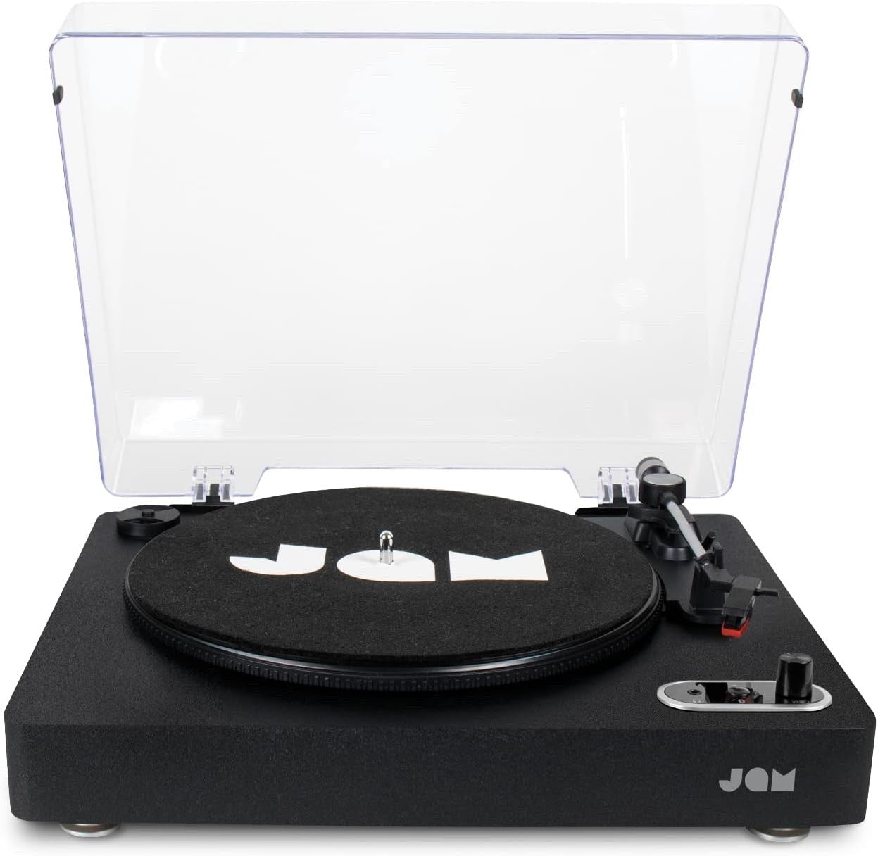 Jam Spun Out Bluetooth Vinyl LP Record Player Turntable 3 Speed Portable Black