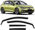 Window Wind Deflectors Visors for VW Golf MK7 MK8 Hatchback 2014-2024