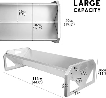 Livestock Feeding Trough 45 Inch Galvanised Steel Heavy Duty Sheep Goat Horse