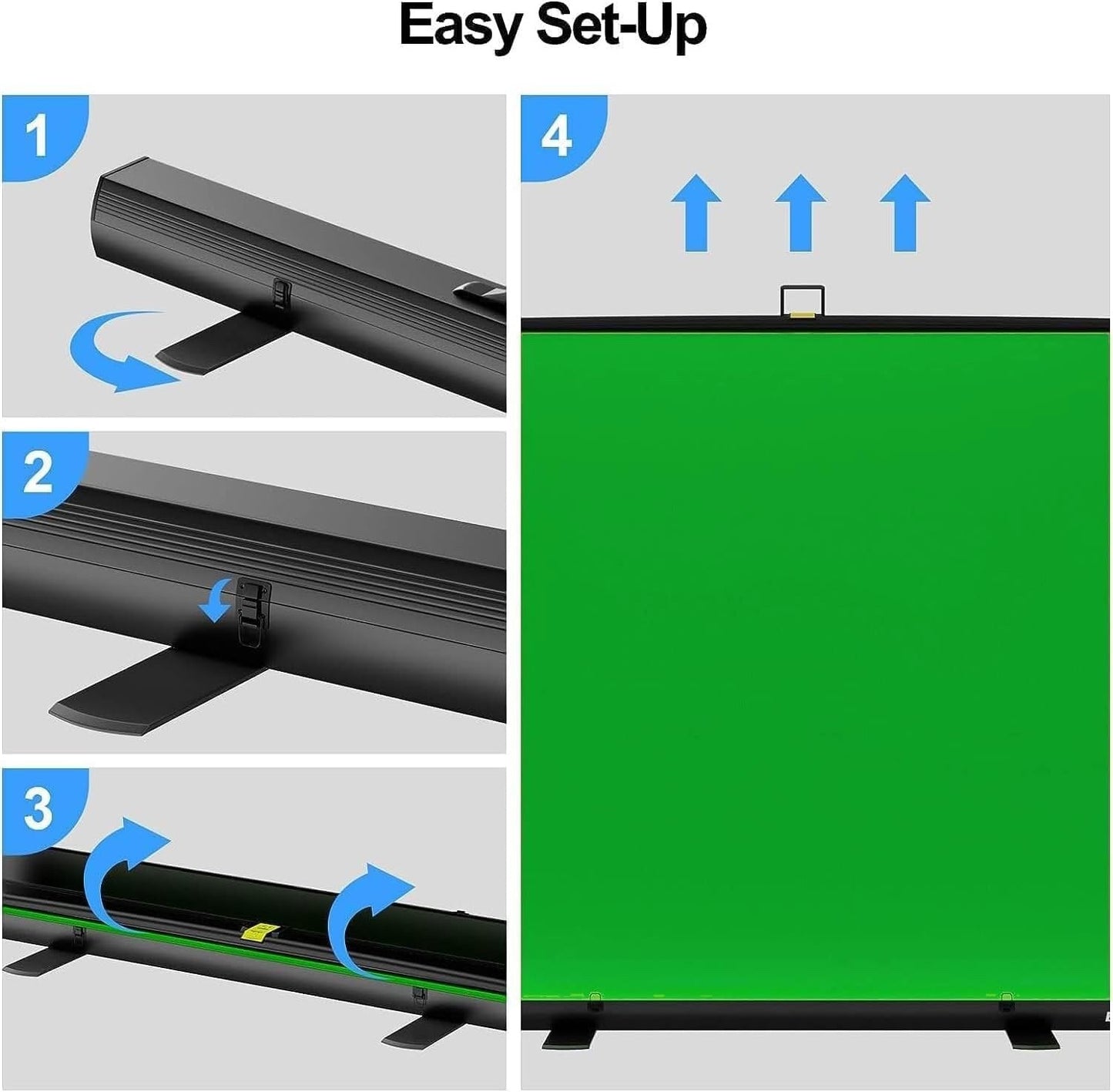 Green Screen 155x200cm w Stand Chroma Key Backdrop Photo Video Streaming