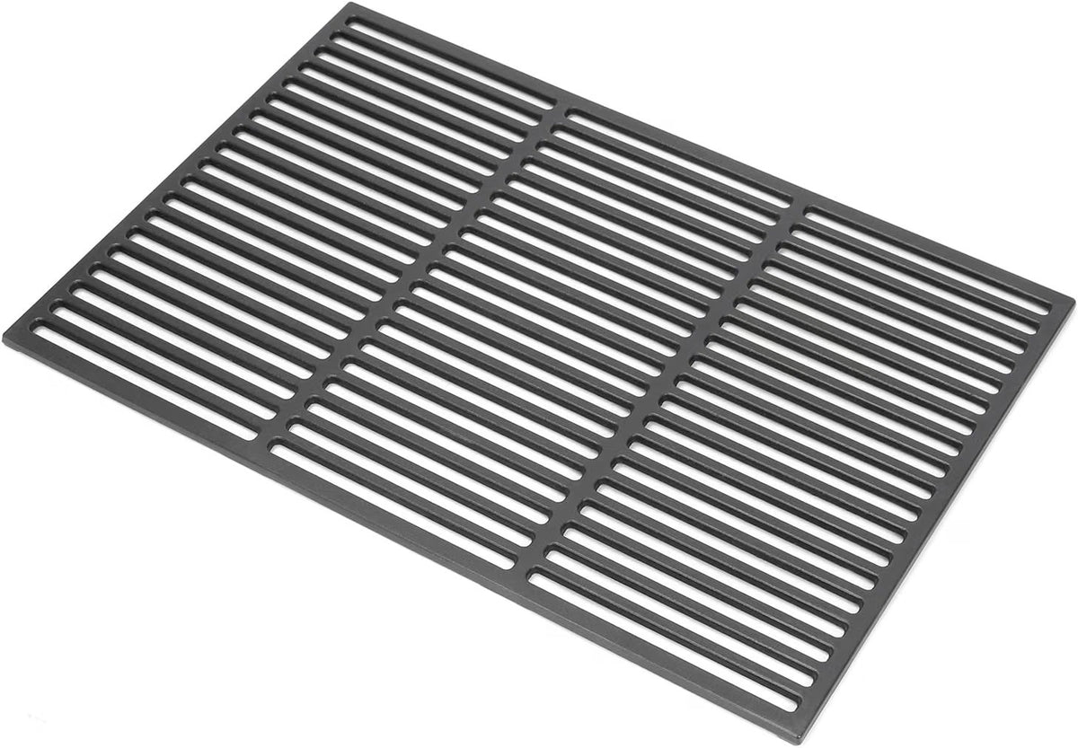 Cast Iron BBQ Grill Grate 60x40cm Enamelled Replacement Cooking Rack Universal