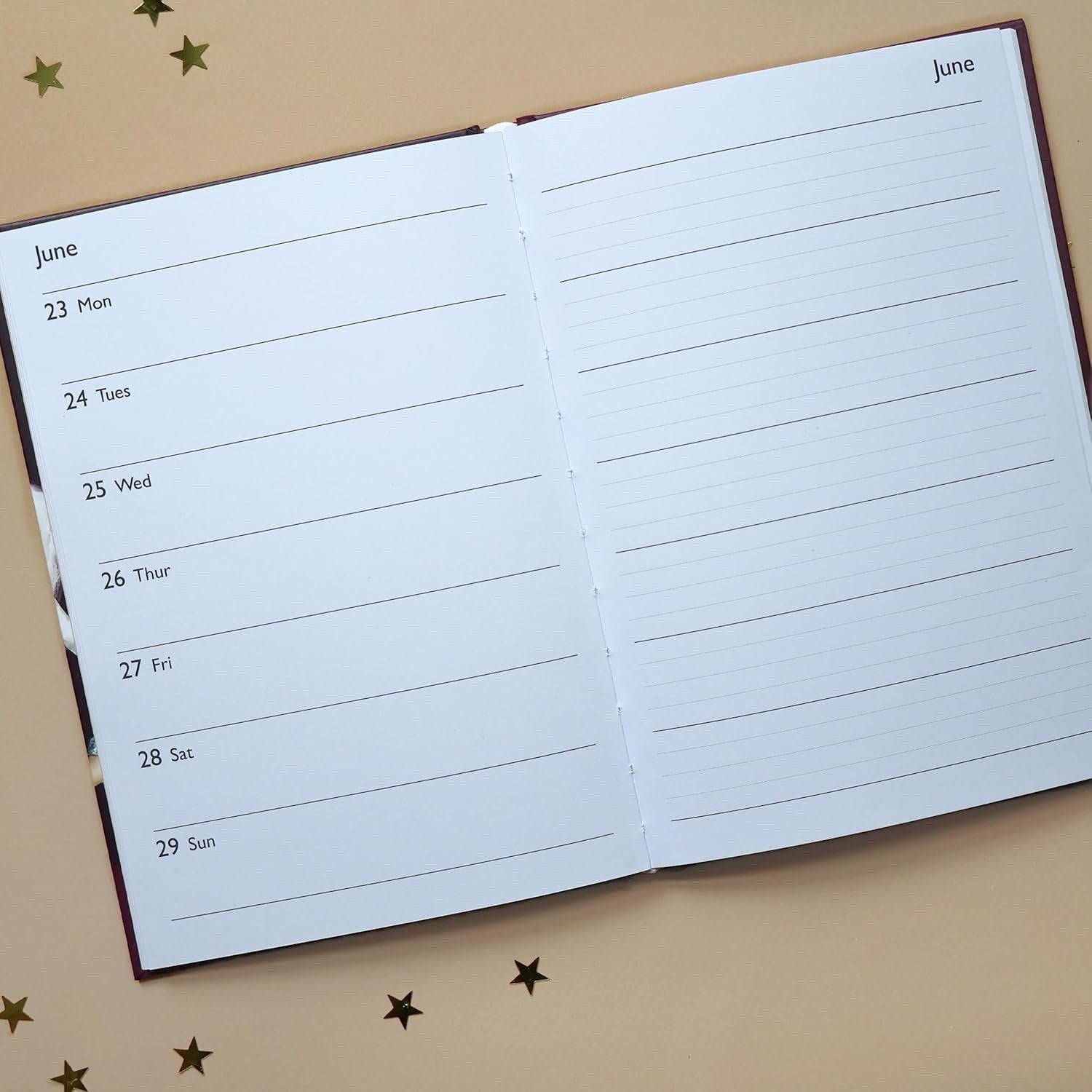 Claire Coxon Art Deco A5 Diary 2025 - Art - Week To View