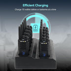 Retevis RT668H PMR446 Walkie Talkies 10 Pack Black Hidden Display USB-C 10-Way