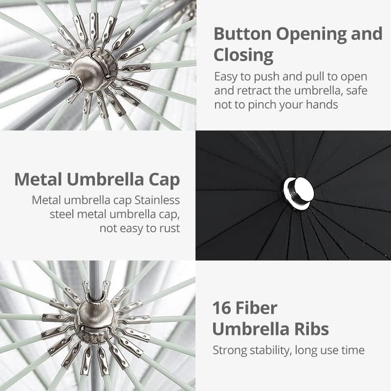 AMBITFUL Parabolic Umbrella 62 Inch Parabolic Silver Black Reflective Umbrella