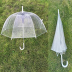 GadgetKing 4 Pack Clear Dome Umbrellas Transparent Bubble Rain Wedding Brolly