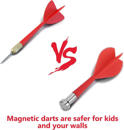 Esjay 18 inch Magnetic Dart Board Set Double Sided Safe Dart Game Kids  RRP  £37
