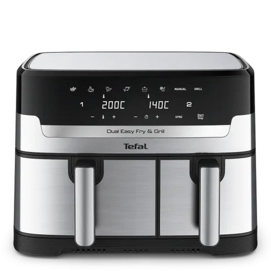 TEFAL Easy Fry Dual Zone EY905D40 Air Fryer and Grill in Steel