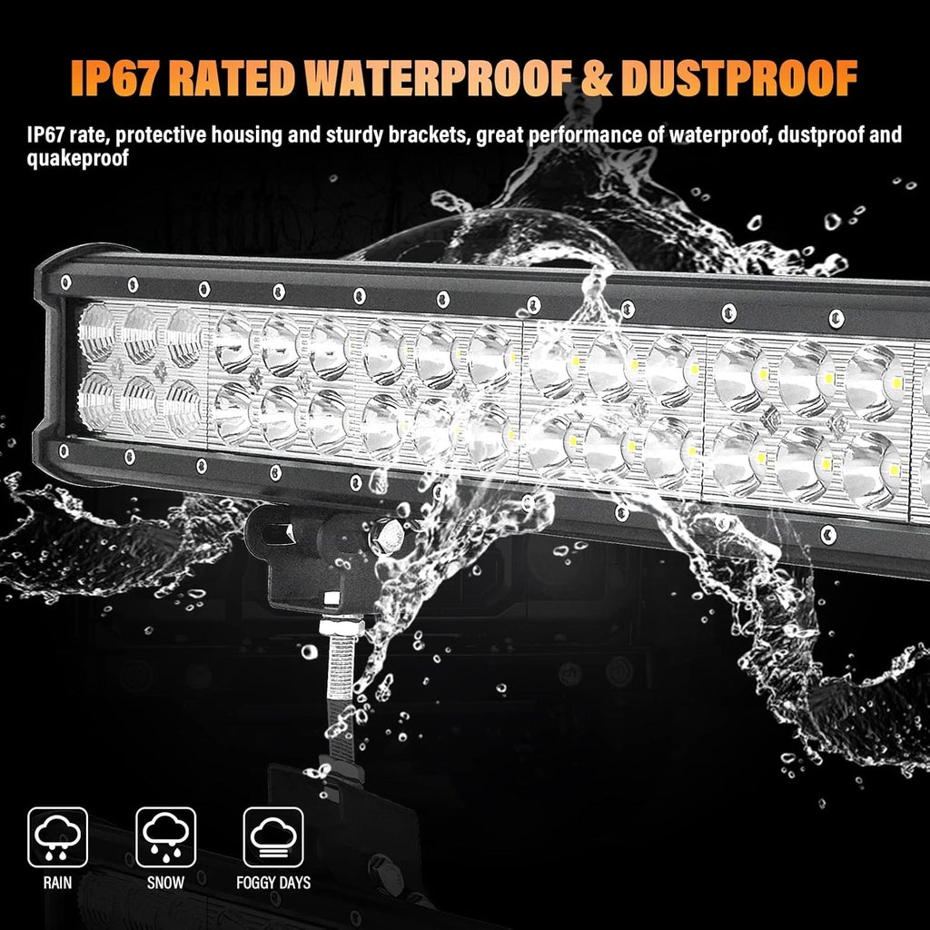 44in 288W LED Work Light Bar Spot Flood Combo 12V 24V Offroad 6000K IP67