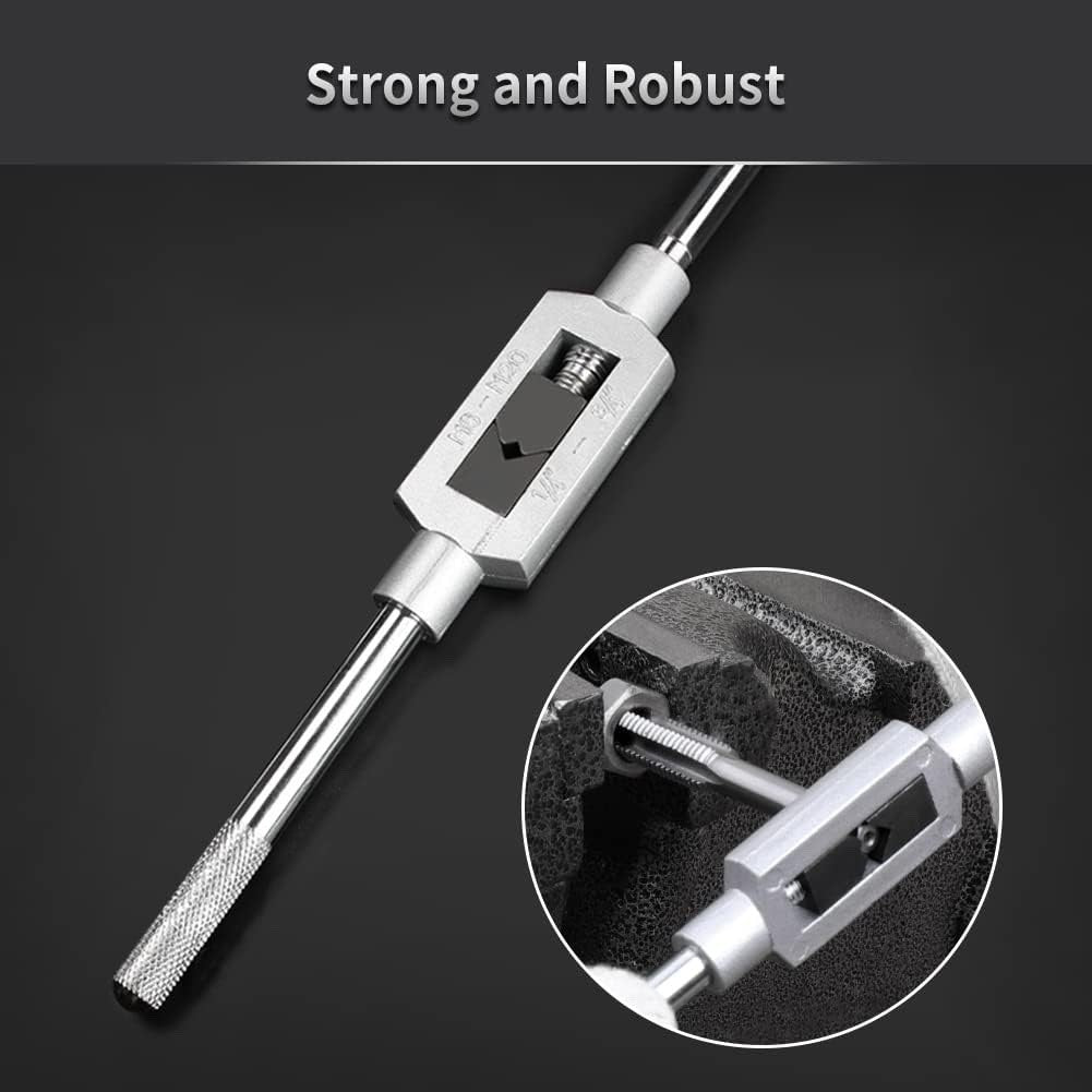 107pc Metric Tap and Die Set HSS Thread Repair Kit with Wrench Case