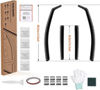 Window Wind Deflectors Visors for VW Golf MK7 MK8 Hatchback 2014-2024