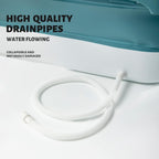 Schwänlein Foldable Adult Bathtub Portable Bath Tub Pillow & Basket Blue