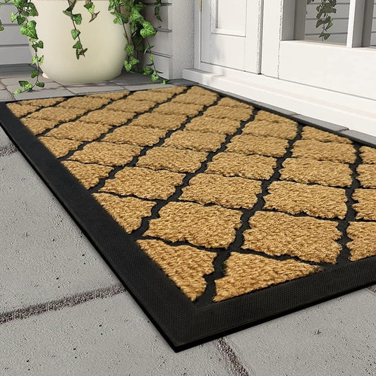 Outdoor Door Mat Heavy Duty 80x120cm Non Slip Waterproof Rubber Back Entrance