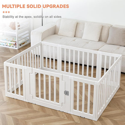 Baby Playpen 150x110x60cm Toddler Safety Activity Centre Indoor Outdoor White