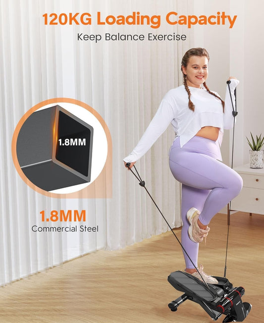 PROIRON Heavy duty Steppers for Exercise Workout Mini Stepper Exerciser Black
